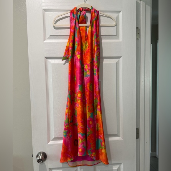 Show Me Your Mumu Jasmine Tie Mini Dress in Miss Malibu size Large - Picture 6 of 8